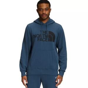 The North Face Half Dome Pullover Hoodie Men Sz M Blue Long Sleeve‎ Comfort